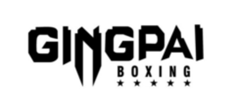 GINGPAI BOXING Logo (EUIPO, 09/30/2020)