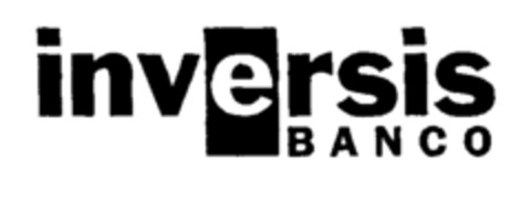 inversis BANCO Logo (EUIPO, 03/12/2002)