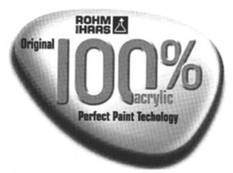 ROHM AND HAAS Original 100% acrylic Perfect Paint Techology Logo (EUIPO, 04/21/2005)