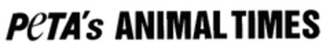 PeTA's ANIMAL TIMES Logo (EUIPO, 05.10.2007)