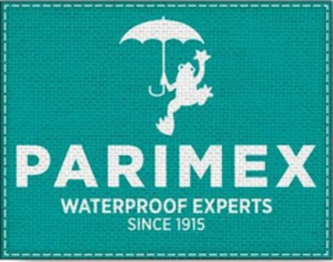 PARIMEX WATERPROOF EXPERTS SINCE 1915 Logo (EUIPO, 07.02.2022)