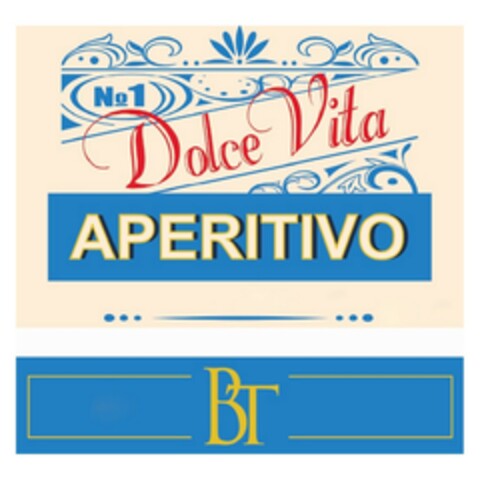 DOLCE VITA APERITIVO BT Logo (EUIPO, 02/14/2022)