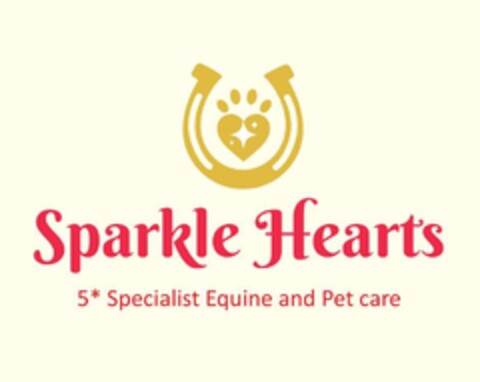 Sparkle Hearts 5 * Specialist Equine and Pet care Logo (EUIPO, 27.07.2023)