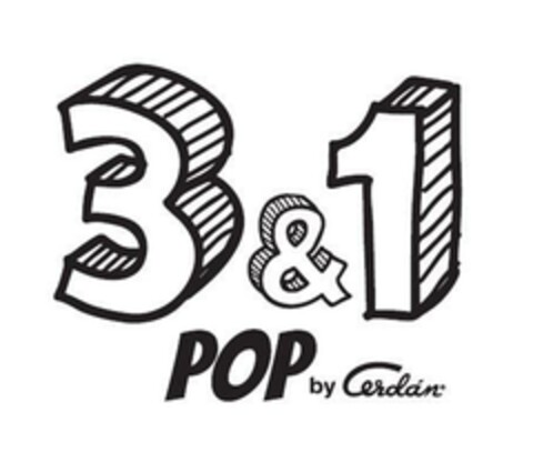 3 & 1 POP by Cerdán Logo (EUIPO, 06.03.2024)