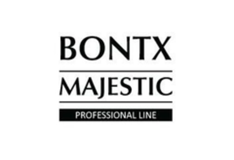 BONTX MAJESTIC PROFESSIONAL LINE Logo (EUIPO, 06/04/2024)