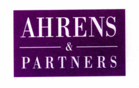 AHRENS & PARTNERS Logo (EUIPO, 06/13/1997)