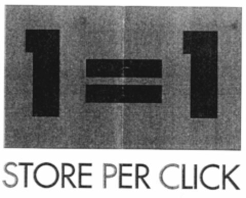 1=1 STORE PER CLICK Logo (EUIPO, 01/07/2002)