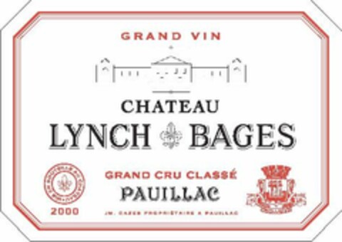 CHATEAU LYNCH-BAGES Logo (EUIPO, 12.10.2007)
