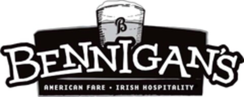 B BENNIGAN'S AMERICAN FARE IRISH HOSPITALITY Logo (EUIPO, 28.10.2010)