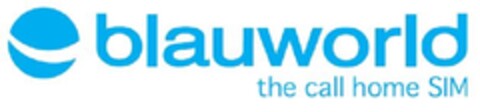 BLAUWORLD THE CALL HOME SIM Logo (EUIPO, 22.03.2011)
