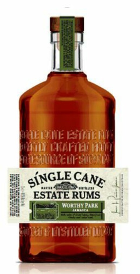 SÍNGLE CANE MASTER DISTILLERS ESTATE RUMS WORTHY PARK Logo (EUIPO, 11/14/2014)