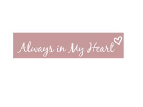 Always in My Heart Logo (EUIPO, 07/14/2015)