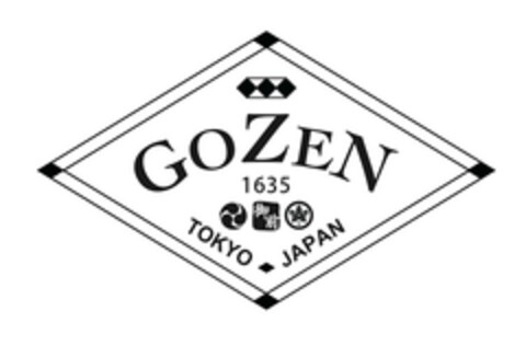 GOZEN 1635 TOKYO JAPAN Logo (EUIPO, 17.08.2016)