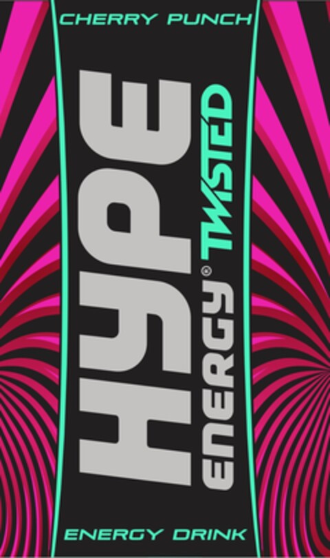 HYPE ENERGY TWISTED CHERRY PUNCH ENERGY DRINK Logo (EUIPO, 18.05.2017)