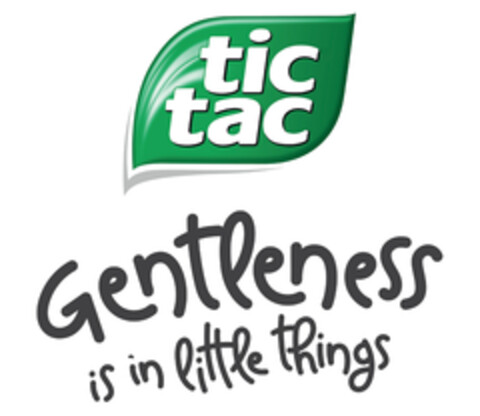 TIC TAC GENTLENESS IS IN LITTLE THINGS Logo (EUIPO, 06/23/2020)