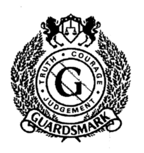 TRUTH COURAGE JUDGEMENT GUARDSMARK Logo (EUIPO, 01.04.1996)