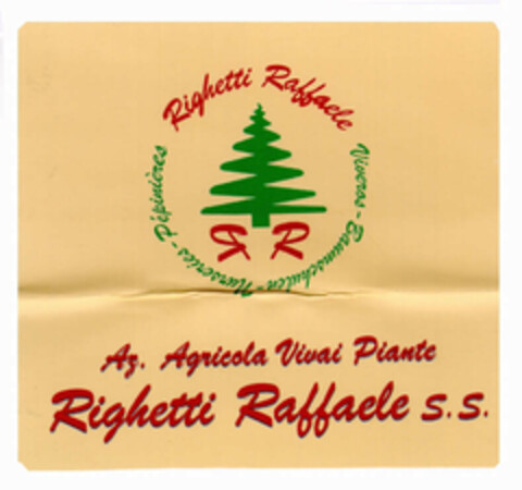 Righetti Raffaele Viveros - Baumschulen - Nurseries - Pépinières RR Az. Agricola Vivai Piante Righetti Raffaele S.S. Logo (EUIPO, 05.08.1999)