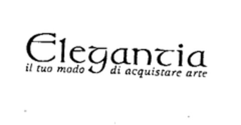 Elegancia il tuo modo di acquistare arte Logo (EUIPO, 05.08.2003)