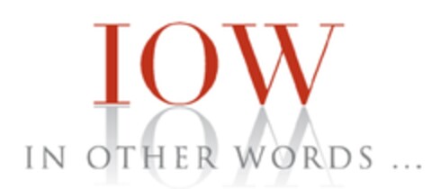 IOW IN OTHER WORDS Logo (EUIPO, 30.07.2009)