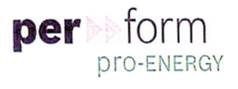 per form pro-ENERGY Logo (EUIPO, 14.12.2010)