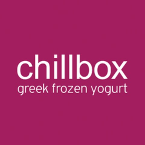 Chillbox Greek frozen yogurt Logo (EUIPO, 09.05.2013)