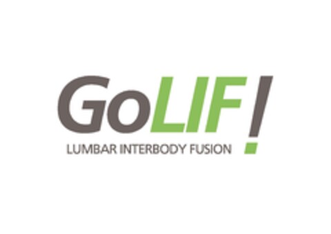 GoLIF! Lumbar Interbody Fusion Logo (EUIPO, 21.07.2017)