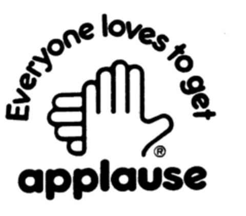 Everyone loves to get applause Logo (EUIPO, 09/04/1996)
