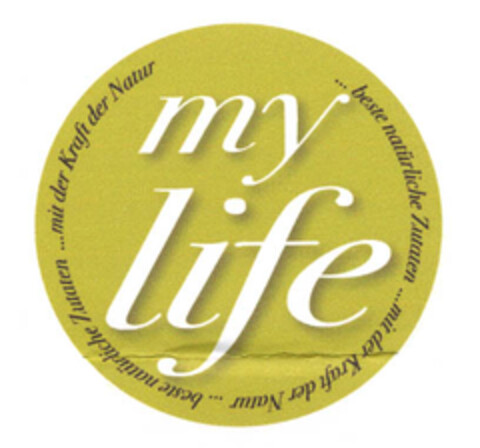 my life Logo (EUIPO, 05/29/2007)