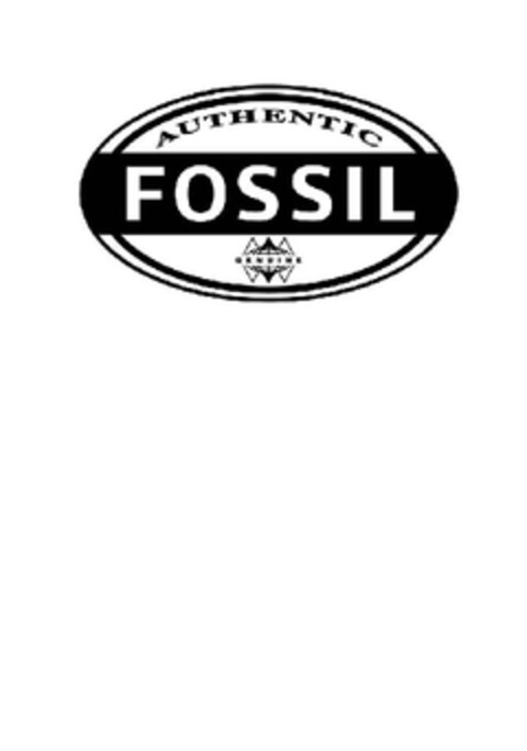 AUTHENTIC FOSSIL GENUINE Logo (EUIPO, 12.03.2013)