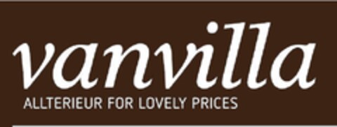vanvilla ALLTERIEUR FOR LOVELY PRICES Logo (EUIPO, 17.03.2013)
