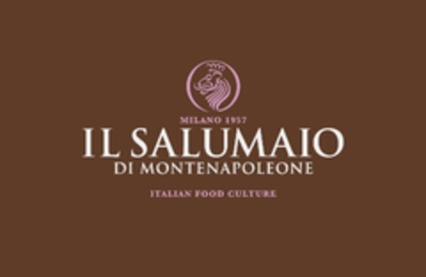 MILANO 1957 IL SALUMAIO DI MONTENAPOLEONE ITALIAN FOOD CULTURE Logo (EUIPO, 14.03.2014)