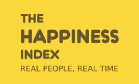 THE HAPPINESS INDEX REAL PEOPLE, REAL TIME Logo (EUIPO, 08/21/2014)