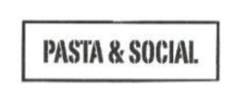 PASTA & SOCIAL Logo (EUIPO, 22.10.2018)