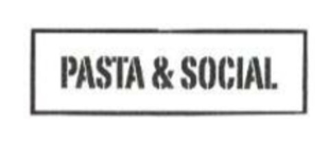 PASTA & SOCIAL Logo (EUIPO, 10/22/2018)