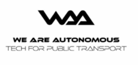 WAA WE ARE AUTONOMOUS TECH FOR PUBLIC TRANSPORT Logo (EUIPO, 25.08.2022)