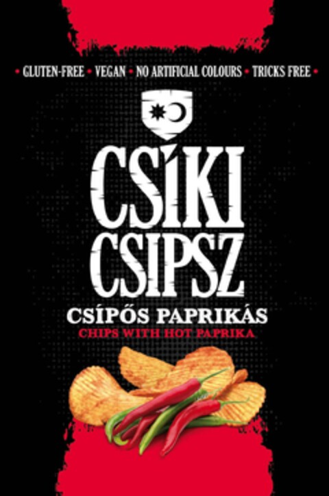 CSÍKI CSIPSZ CSÍPŐS PAPRIKÁS CHIPS WITH HOT PAPRIKA Logo (EUIPO, 10/23/2024)