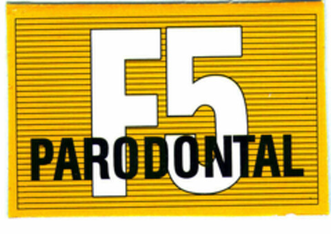F5 PARODONTAL Logo (EUIPO, 01.04.1996)