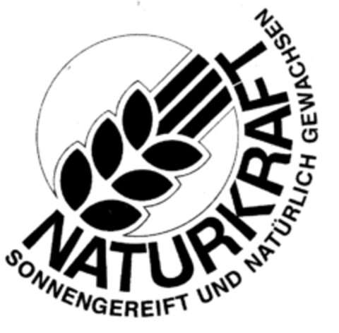 NATURKRAFT SONNENGEREIFT UND NATÜRLICH GEWACHSEN Logo (EUIPO, 01.04.1996)