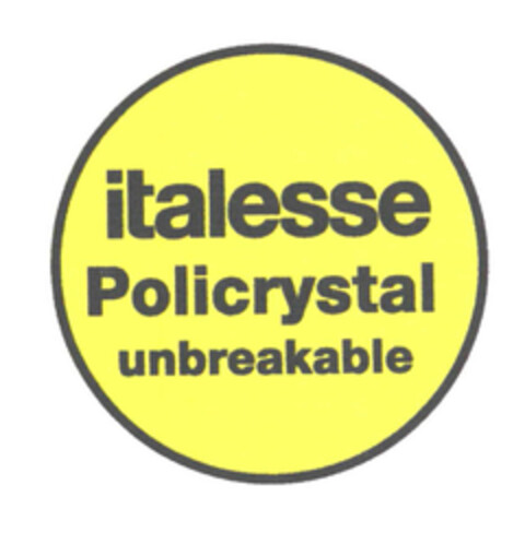 italesse Policrystal unbreakable Logo (EUIPO, 16.11.2011)