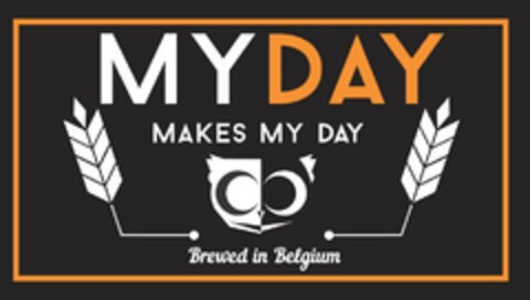 MYDAY MAKES MY DAY Brewed in Belgium Logo (EUIPO, 03/17/2016)