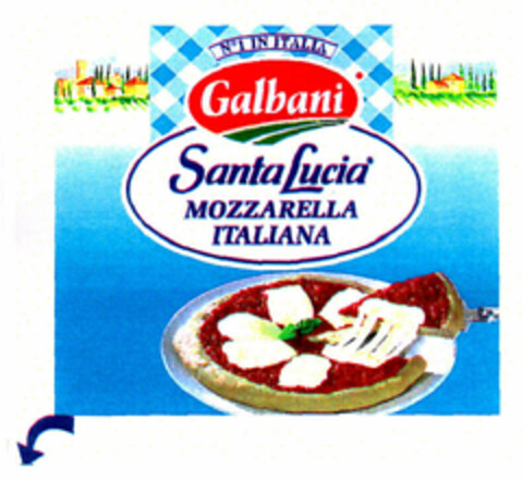 Nº1 IN ITALIA Galbani Santa Lucia MOZZARELLA ITALIANA Logo (EUIPO, 03/27/1998)