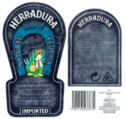 HERRADURA TEQUILA IMPORTED Logo (EUIPO, 11.09.1998)