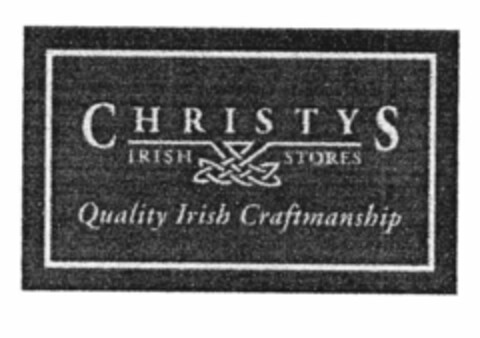 CHRISTYS IRISH STORES Quality Irish Craftmanship Logo (EUIPO, 08/04/2000)