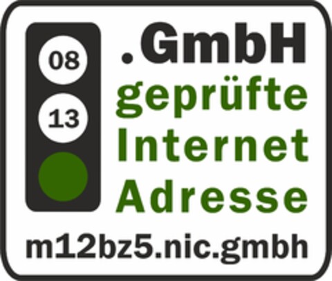 .GmbH Geprüfte Internet Adresse Logo (EUIPO, 28.05.2012)