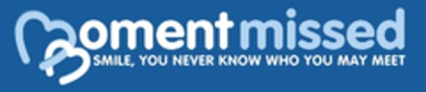 moment missed SMILE, YOU NEVER KNOW WHO YOU MAY MEET Logo (EUIPO, 30.01.2013)