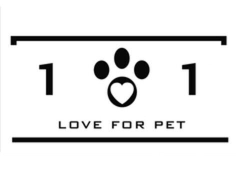 101 LOVE FOR PET Logo (EUIPO, 19.03.2013)