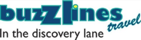 buzzlines travel in the discovery lane Logo (EUIPO, 04/18/2013)