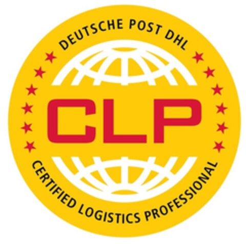 CLP DEUTSCHE POST DHL CERTIFIED LOGISTICS PROFESSIONAL Logo (EUIPO, 18.03.2015)