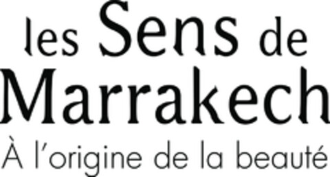 les Sens de Marrakech À l'origine de la beauté Logo (EUIPO, 09.09.2015)