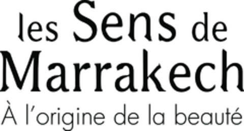 les Sens de Marrakech À l'origine de la beauté Logo (EUIPO, 09/09/2015)